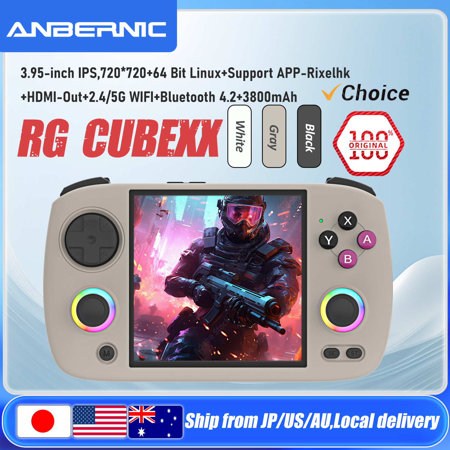 Retro Gaming Com - ANBERNIC RG CubeXX Handheld Game Console