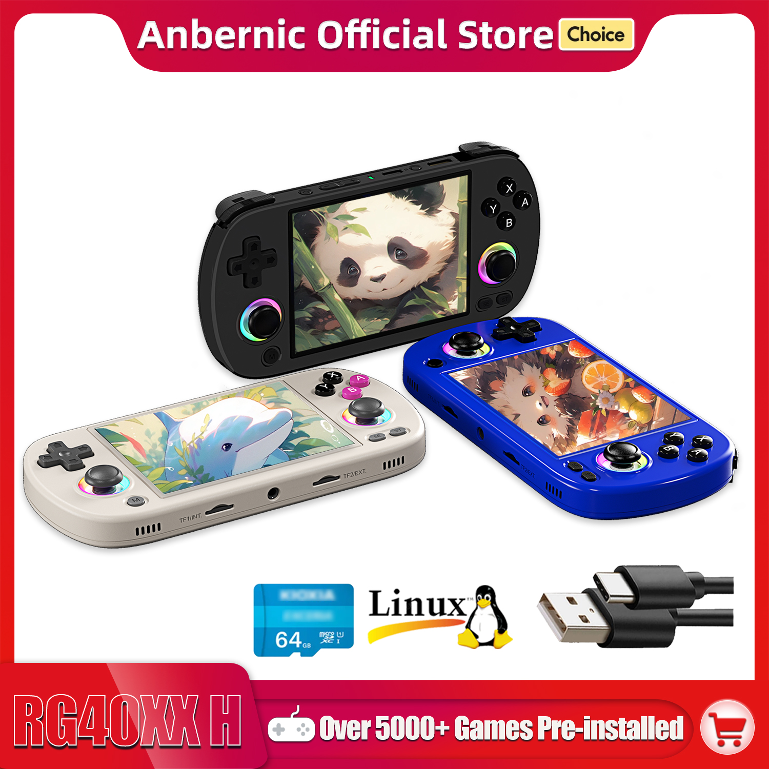 Retro Gaming Com - ANBERNIC RG40XX H Handheld Game Console