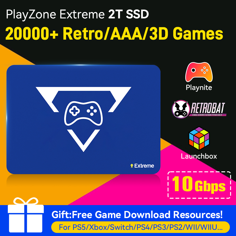 Retro Gaming Com - 2TB Gaming Emulation Hard Drive With