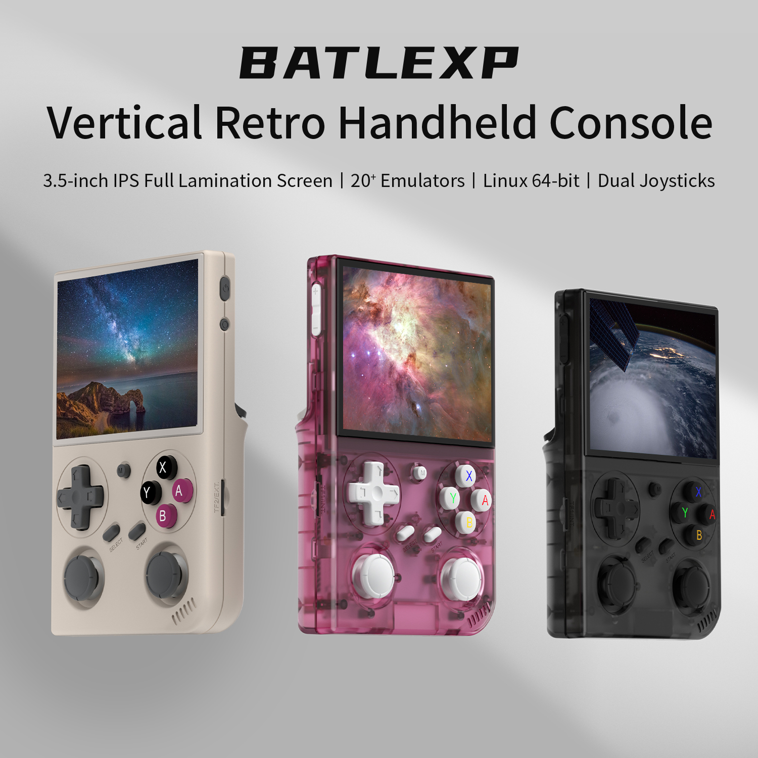 Retro Gaming Joystick - BATLEXP G350 Handheld Game Console 3.5''