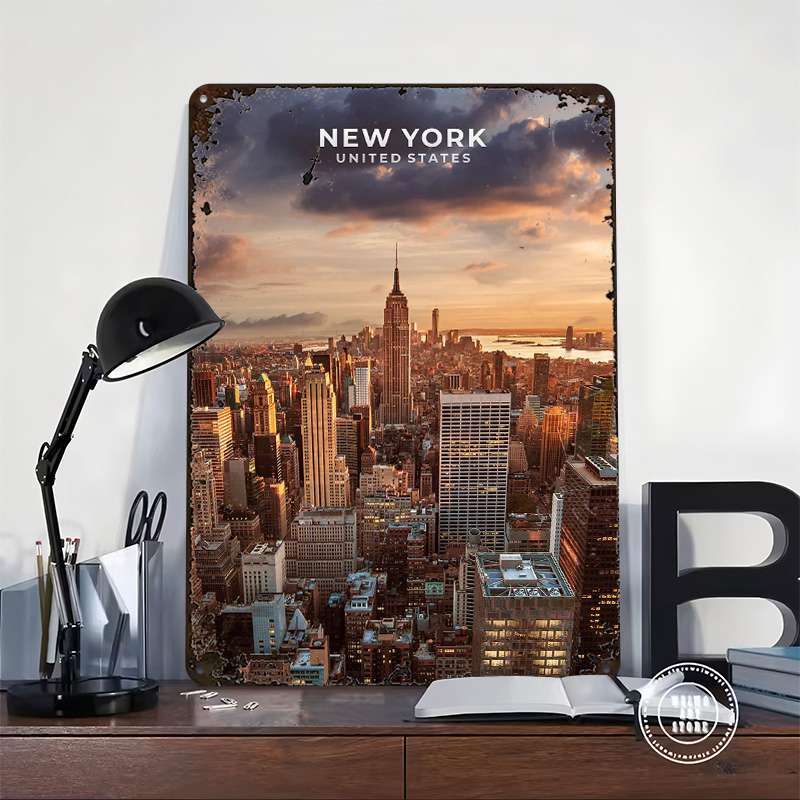 New York Metal Poster Metal Si - Retro Gaming York review and price