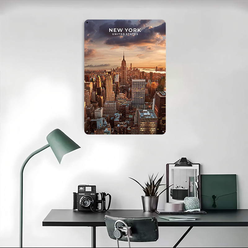 New York Metal Poster Metal Si - Retro Gaming York review and price
