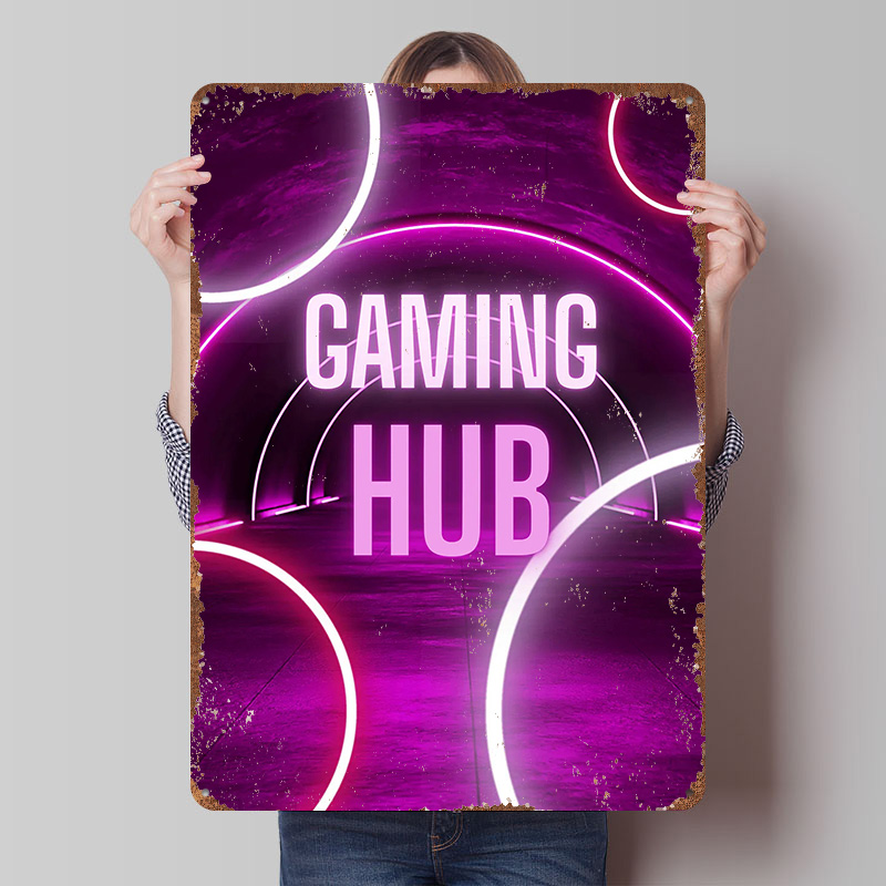 Gaming Hub Neon Tunnel Printed - Retro Gaming Hub review and price