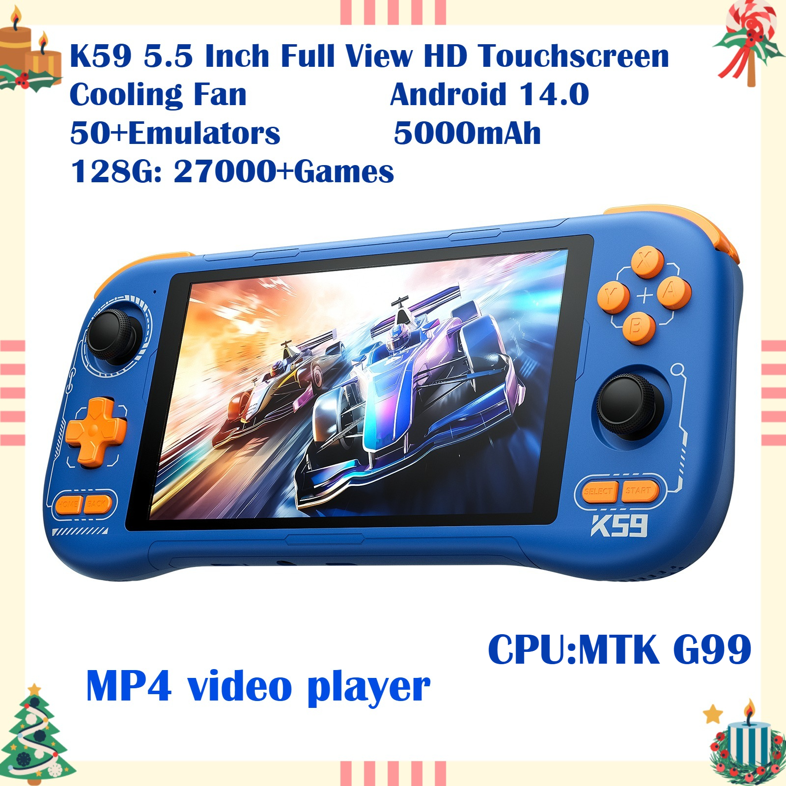 K59 Pro Android 14 Handheld Ga - Retro Gaming Com review and price
