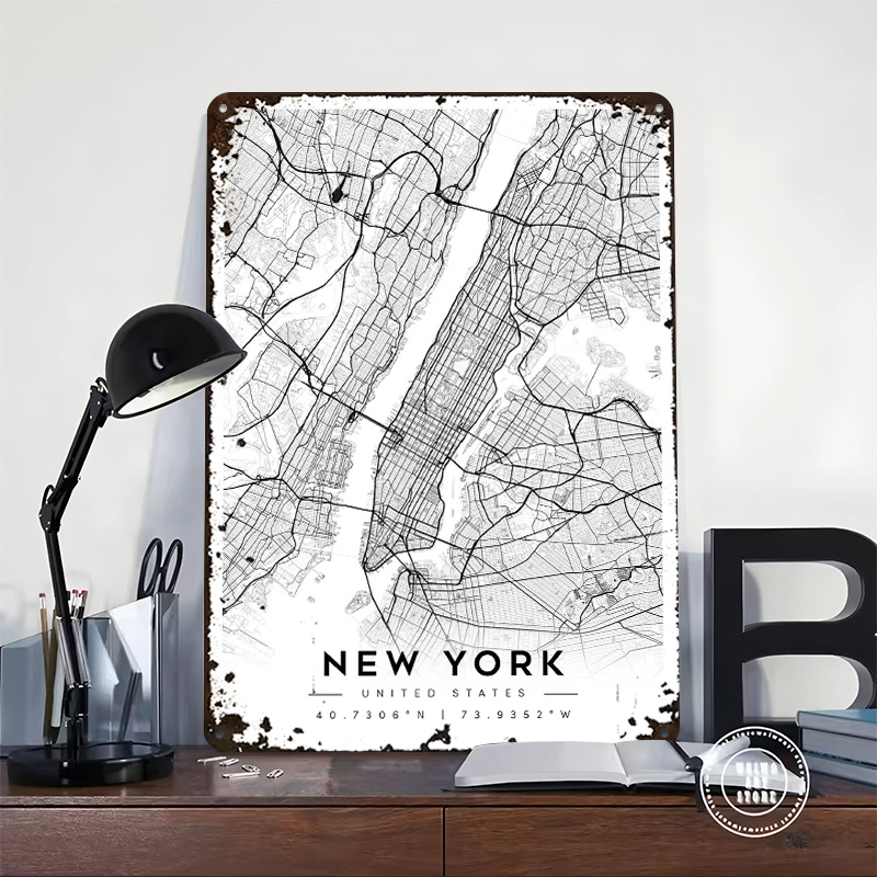New York City Map Poster Custo - Retro Gaming York review and price