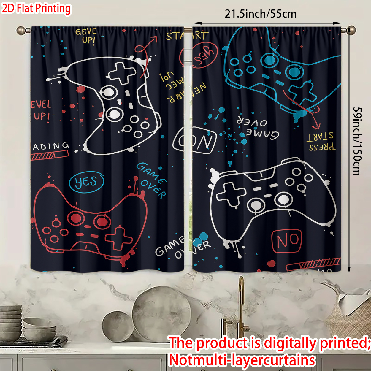 Funny Gaming Curtains Video Ga - Retro Gaming Youtube review and price
