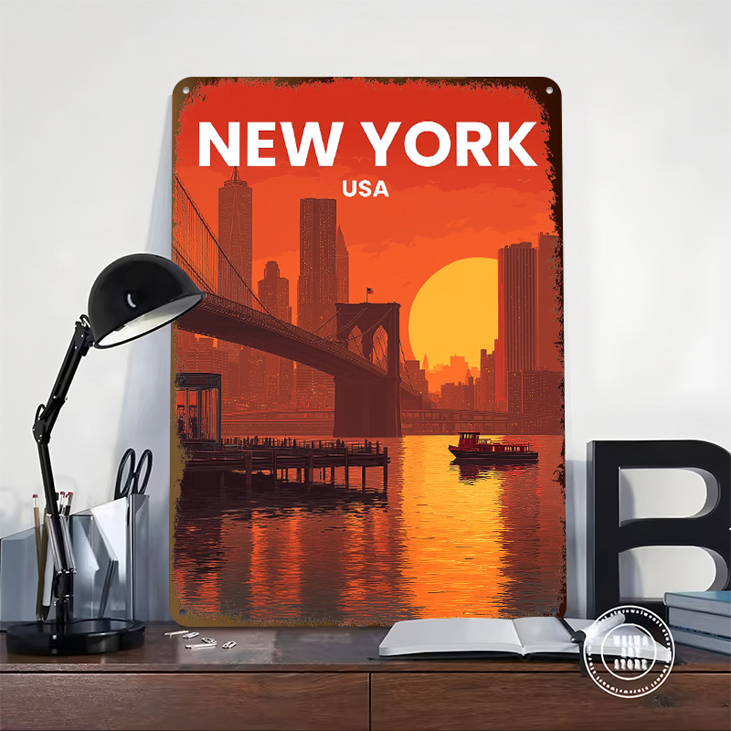 New York Cityscape At Sunset P - Retro Gaming York review and price