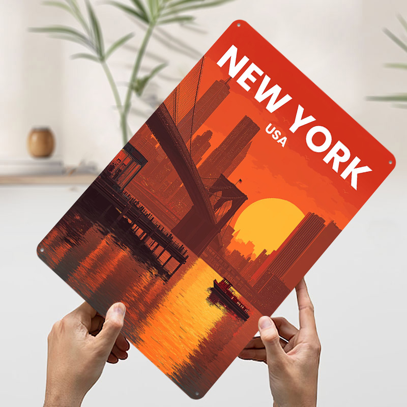 New York Cityscape At Sunset P - Retro Gaming York review and price