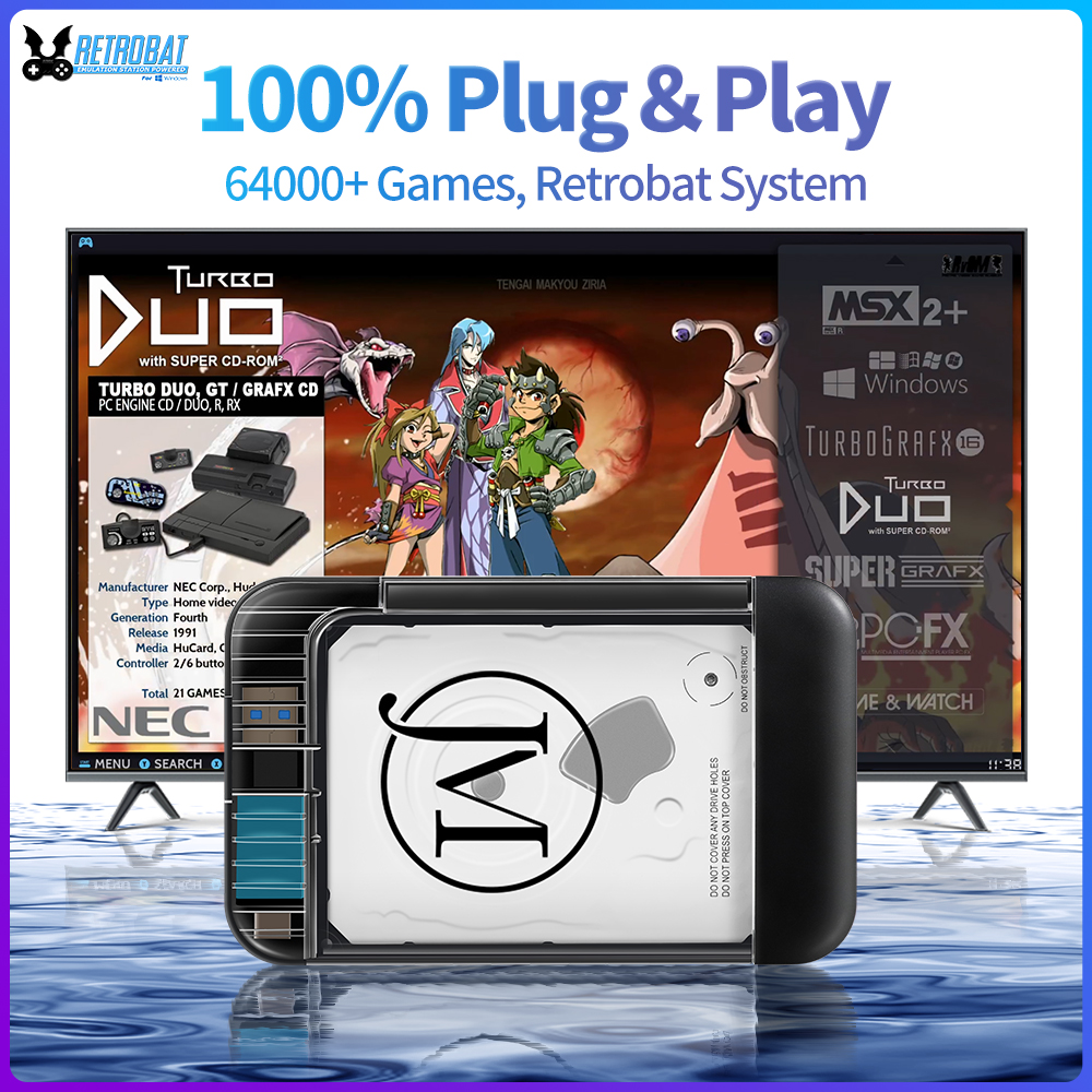 RETROBAT Portable 500G Gaming  - Retro Gaming Com review and price