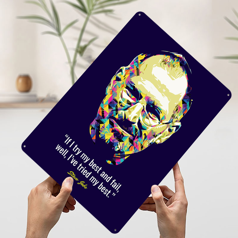 Steve Jobs Quotes Tinplate Pos - Retro Gaming Jobs review and price
