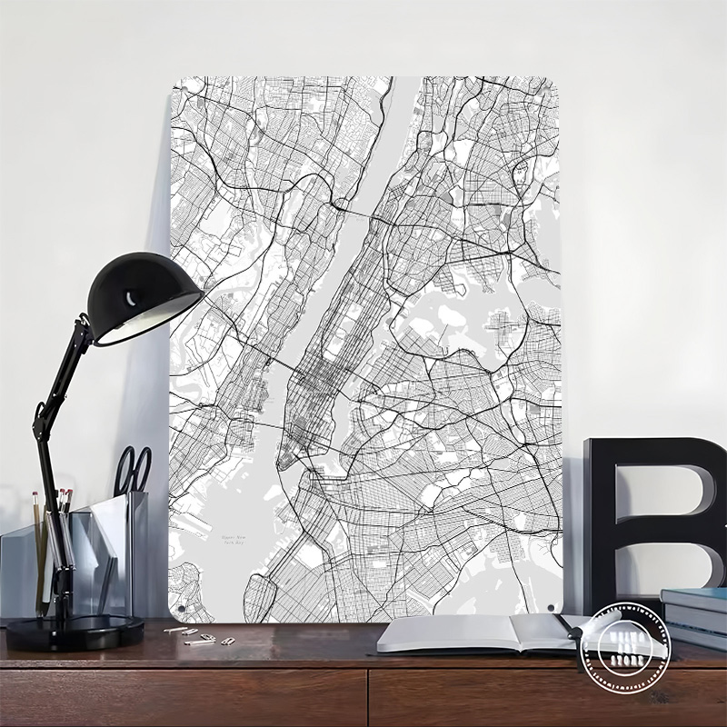 New York City Map Printing Pos - Retro Gaming York review and price
