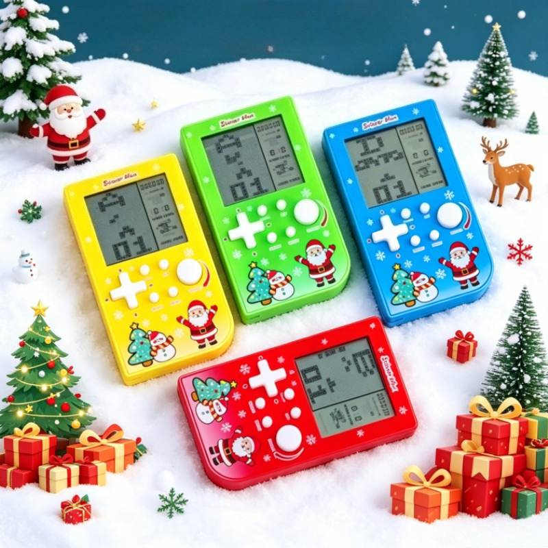Santa & Snowman Print Brick Ga - Retro Gaming Portable review and price