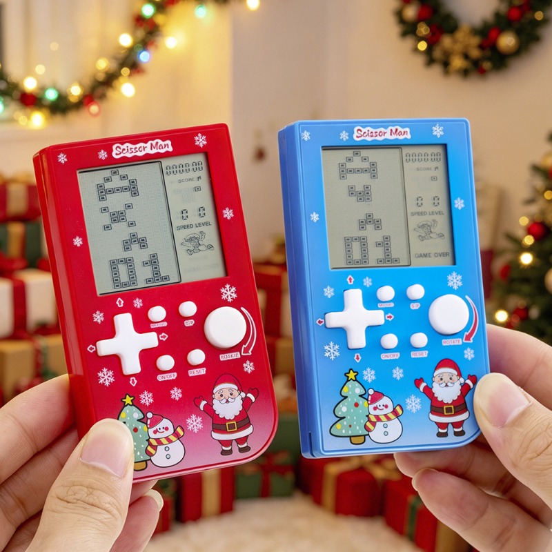 Santa & Snowman Print Brick Ga - Retro Gaming Portable review and price