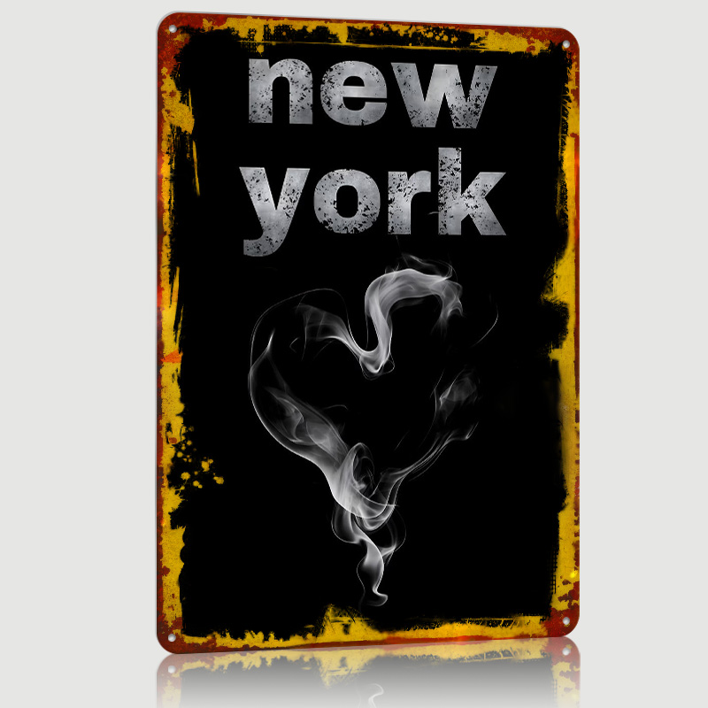 New York Smoke Heart City Art  - Retro Gaming York review and price