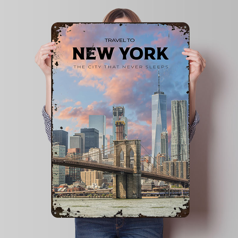 New York Travel Print Poster C - Retro Gaming York review and price