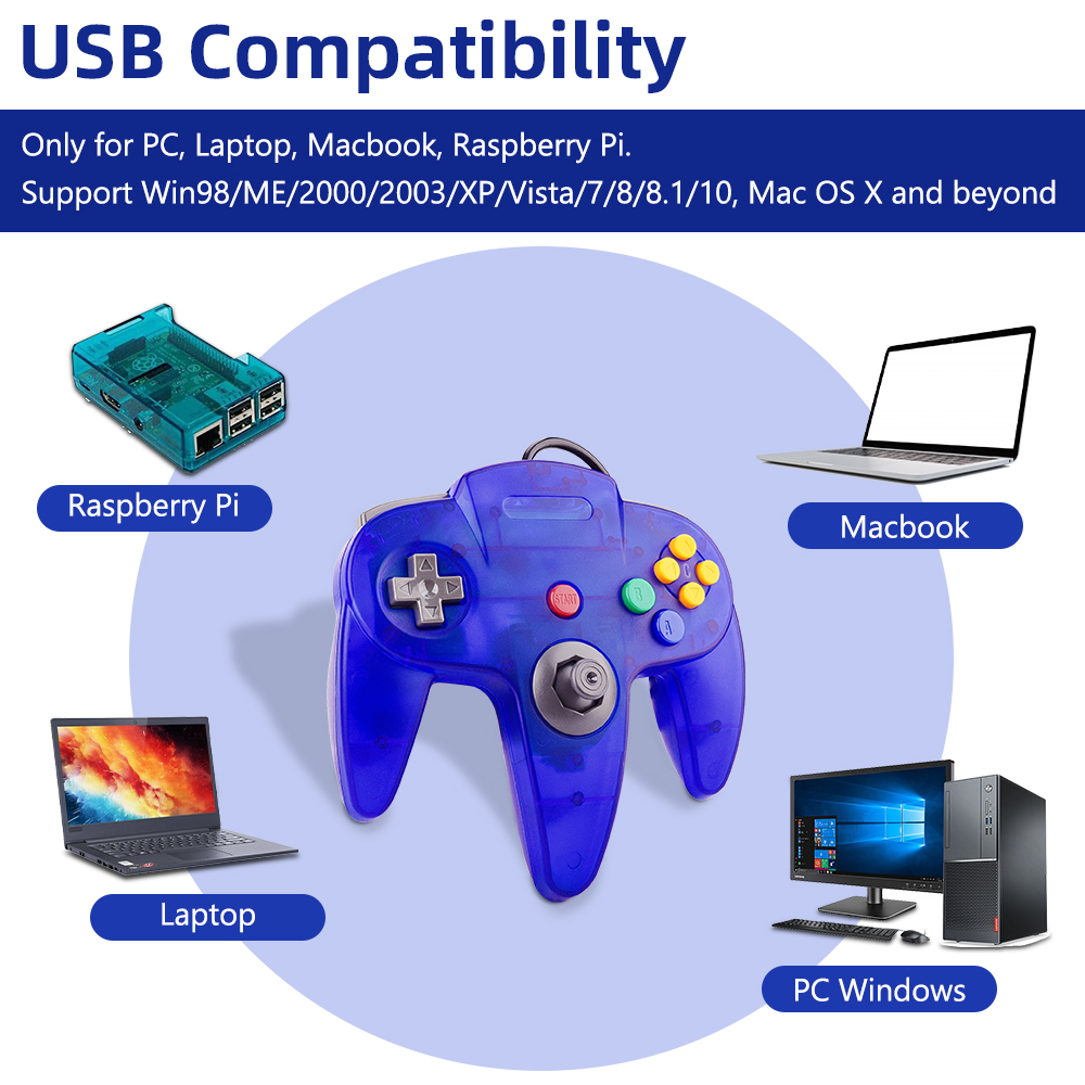 N64 Controller Classic USB Wir - Retro Gaming Com review and price