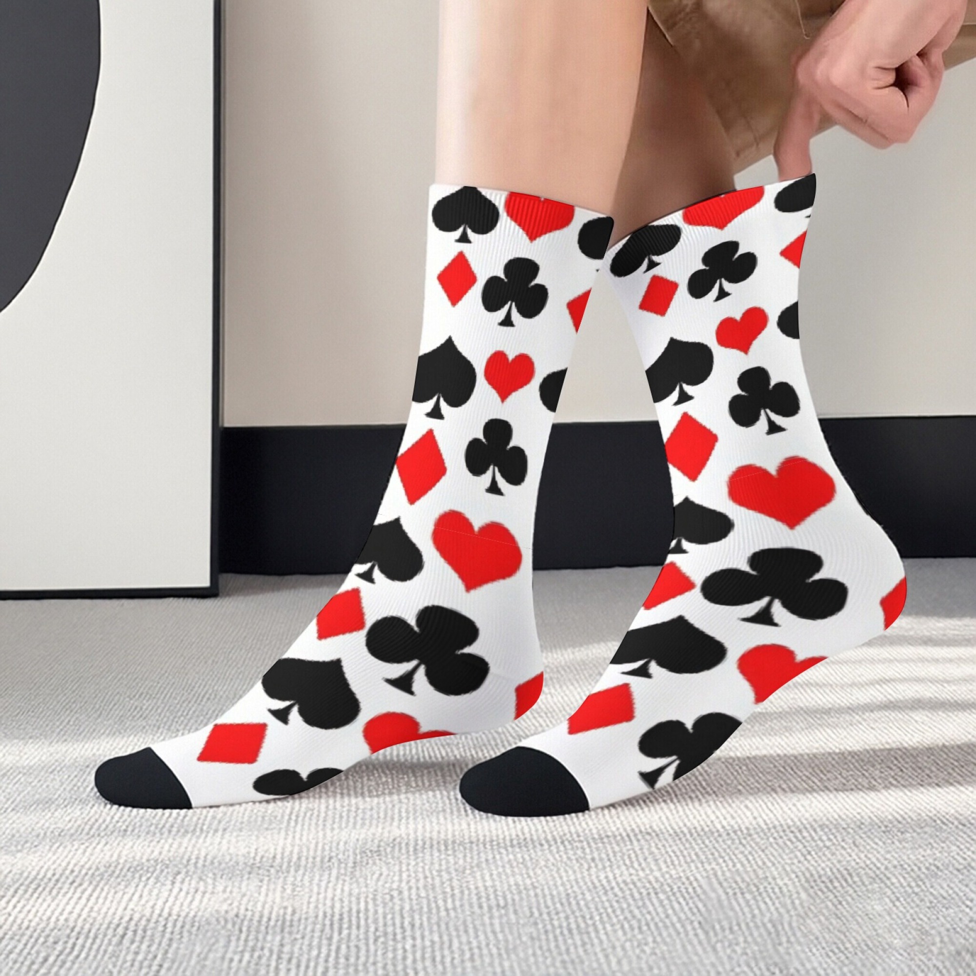 Playing Card Print Mid-calf So - Retro Gaming Youtube review and price
